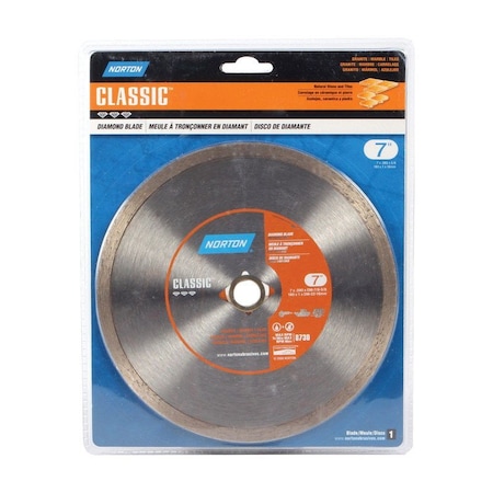 Norton Abrasives Norton Clipper 7 in. D X 5/8 and 7/8 in. Diamond Continuous Rim Diamond Saw Blade 1 pk 07660702788